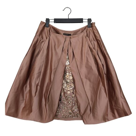 Vera Wang FW2007 Runway Silk Embroidered Skirt 42/8 - Picture 1 of 15